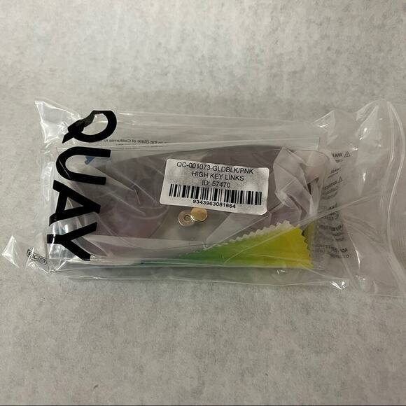 Quay Australia x Love Island High Key Links Gold Black Pink - Picture 4 of 9